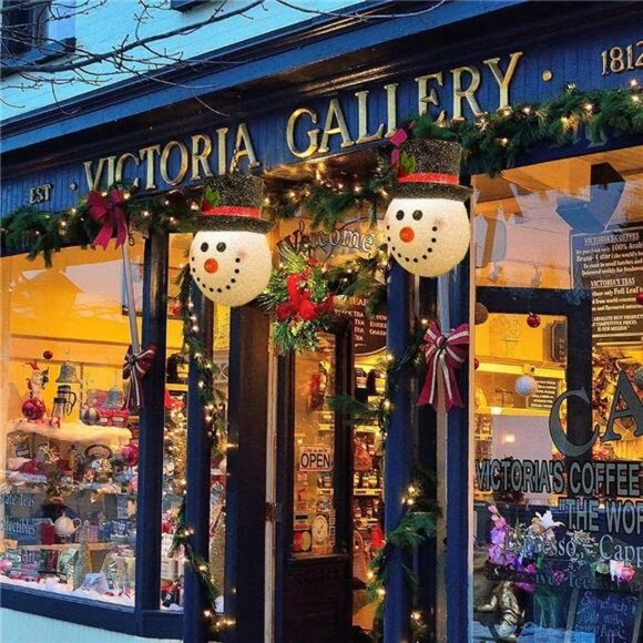 2 Pcs Christmas Porch Light Covers, Outdoor Snowman Christmas Decorations - Picture 7 of 7